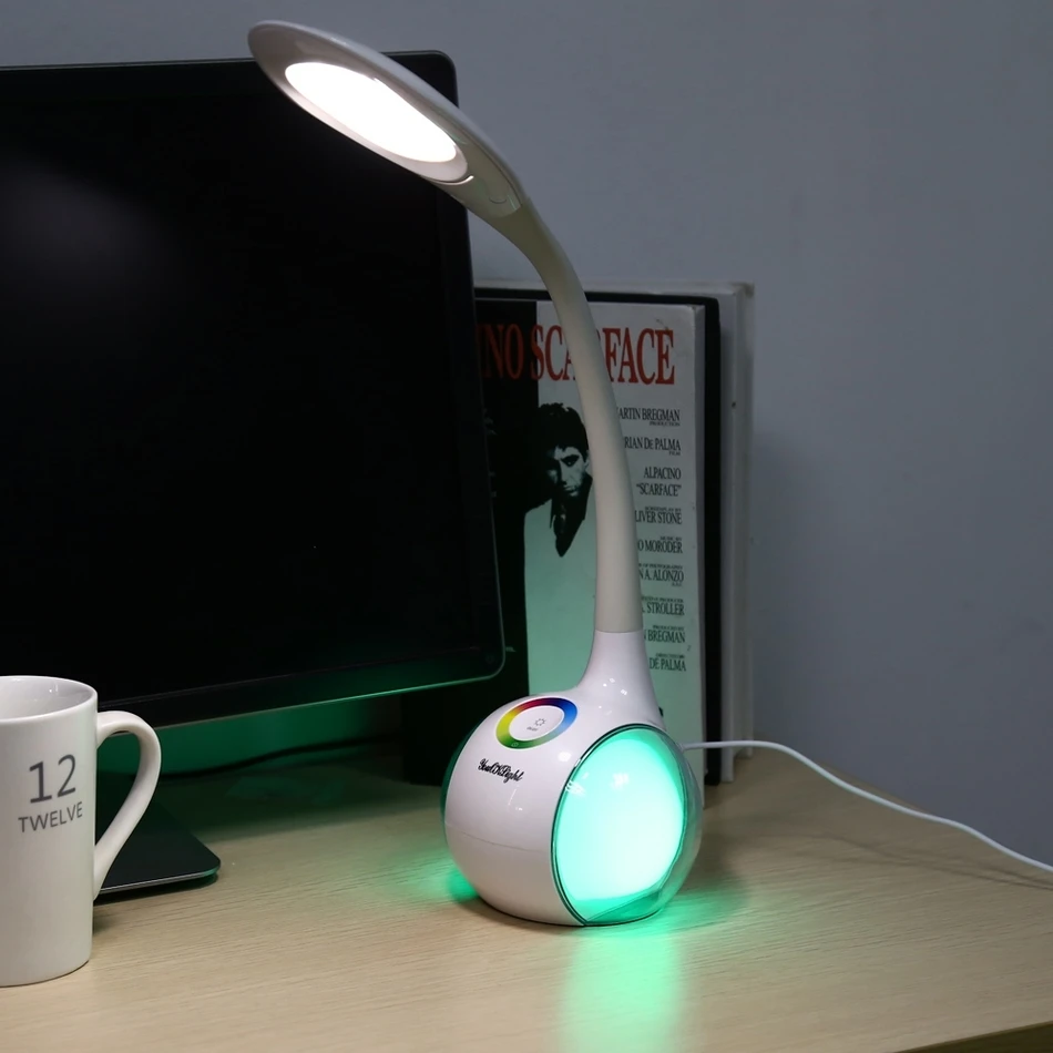 

Creative Eye-protection LED Desk Lamp Light Touch Control 3 Dimmable Levels White Led Table Lamp High Quality Office Light