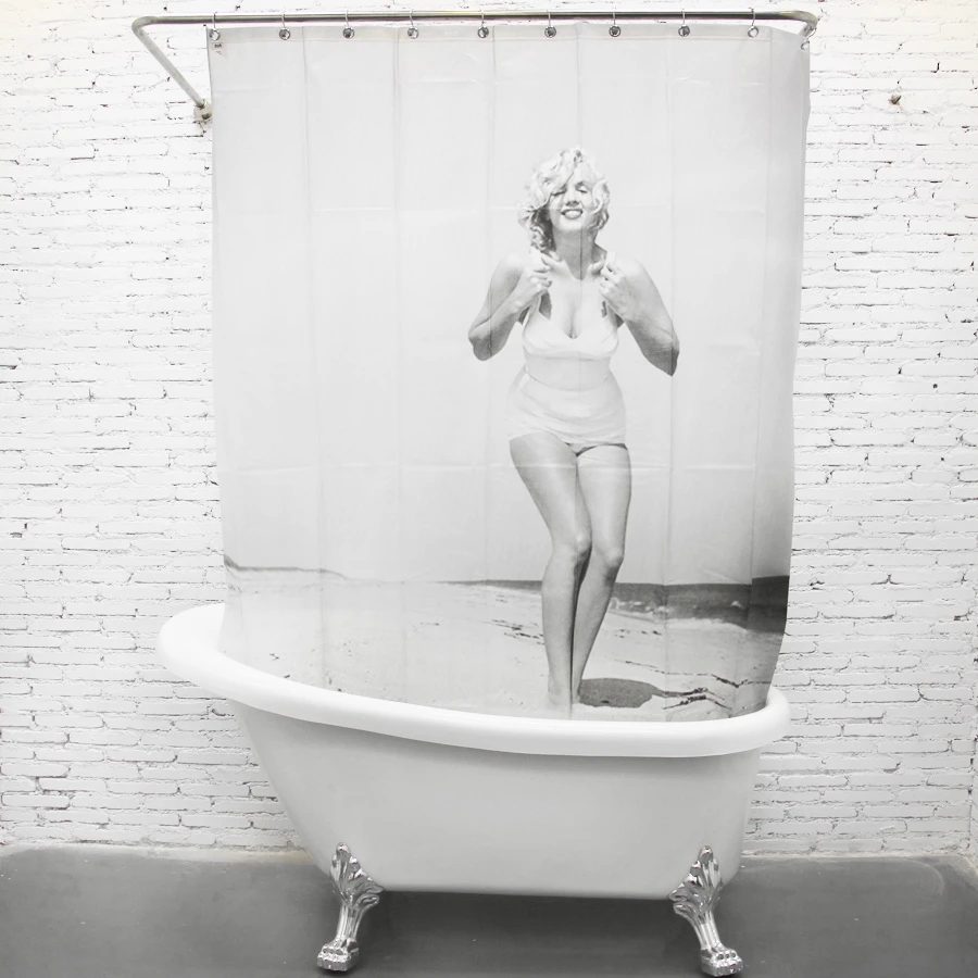 Marilyn Monroe Eva Bathroom Shower Curtain Bathing Screen Liners Screen Protector Iphone 3gs Curtain Pricescurtain Lining Aliexpress
