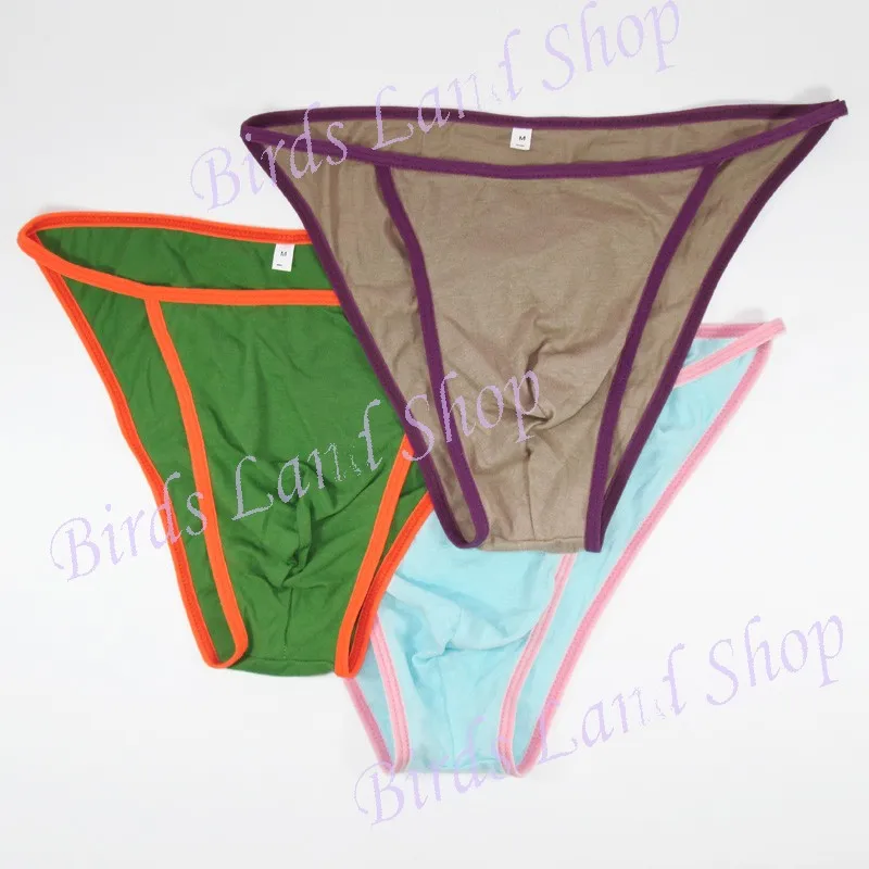 

Mens String Bikini Fine Soft Cotton Colors Sexy Underwear G342C