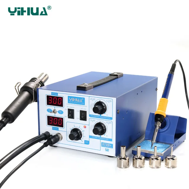 YIHUA 872D + держатель для паяльника Ремонтный инструмент с паяльной станцией|tool