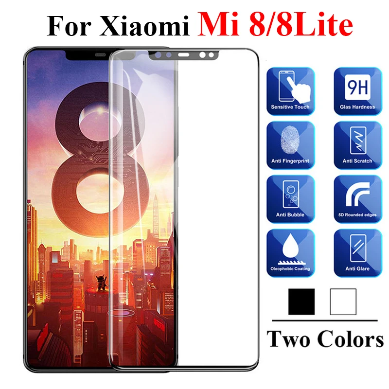 Tempered Glass On Ksiomi 8 Lite Protective Glas For Xiaomi Mi8 Mi8lite Light Screen Protector Siomi Xiomi 8lite Protect Sheet HD | Мобильные