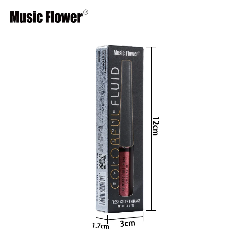 Music Flower брендовая блестящая жидкая подводка для глаз водостойкая стойкий макияж Осветляющий блеск подводка для глаз Карандаш косметическая ручка