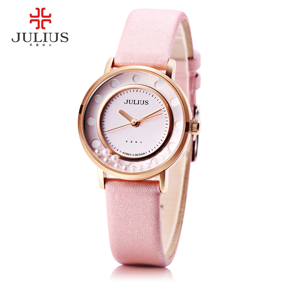 

Julius JA - 927 Women Flowing Bead Dial Quartz Watch Elegant Fashion Wrist Watches