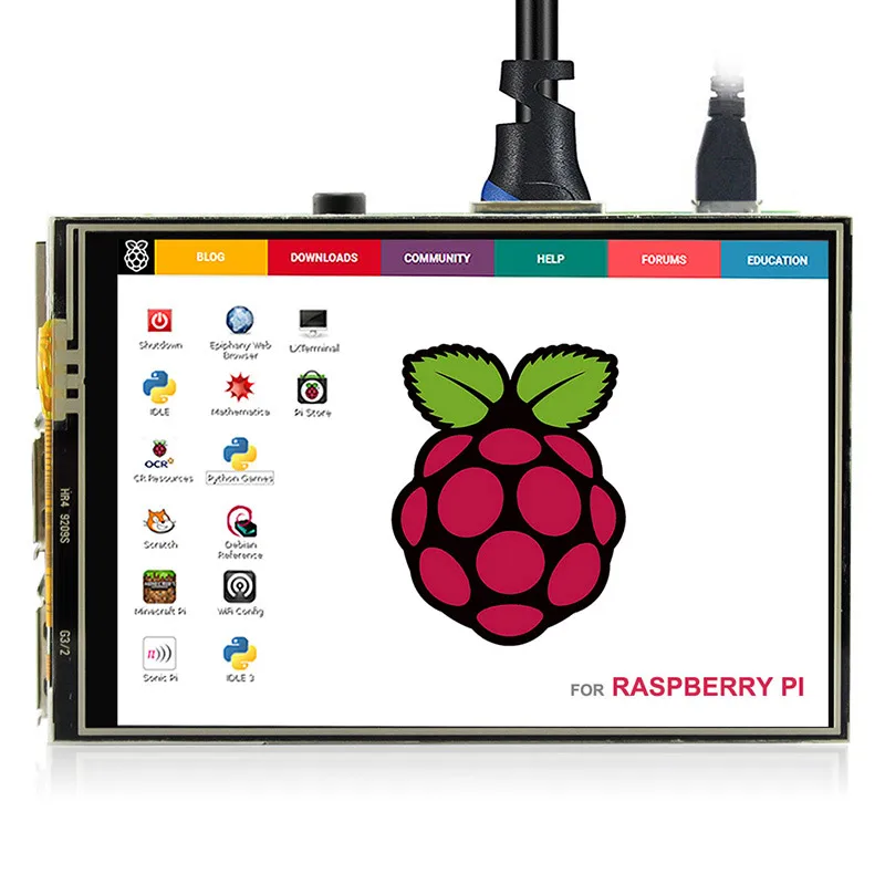 Elecrow raspberry pi display 3.5 polegada 480*320 tft spi tela de toque ...