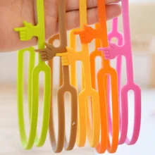 10 шт./партия, горячая Распродажа, новые милые силиконовые закладки на палец, красочные закладки для книг, офисные поставки, забавный подарок