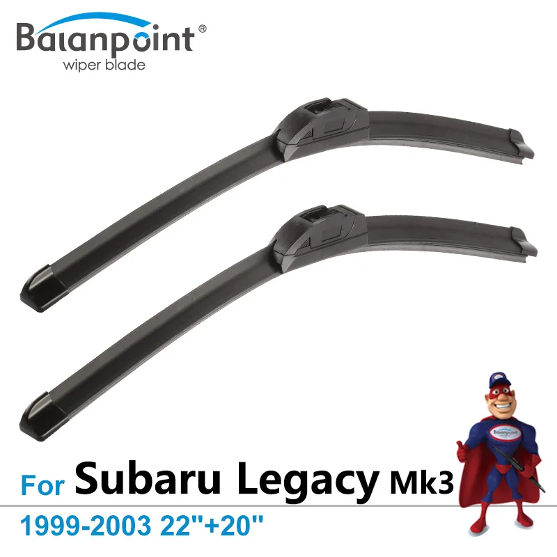 Wiper Blades for Subaru Legacy Mk3 1999 2003 22"+20", Set of 2, Good