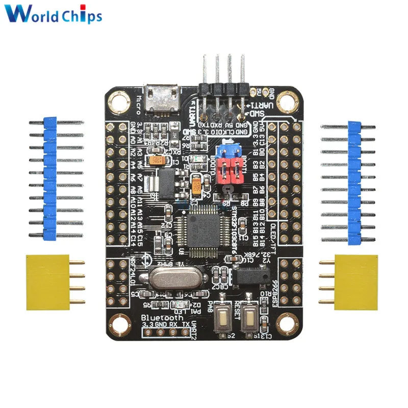 Мини STM32F103C8T6 Система ARM макетная плата STM32 51 модуль основной платы wifi ESP8266 NRF24L01 интерфейс с кабелем