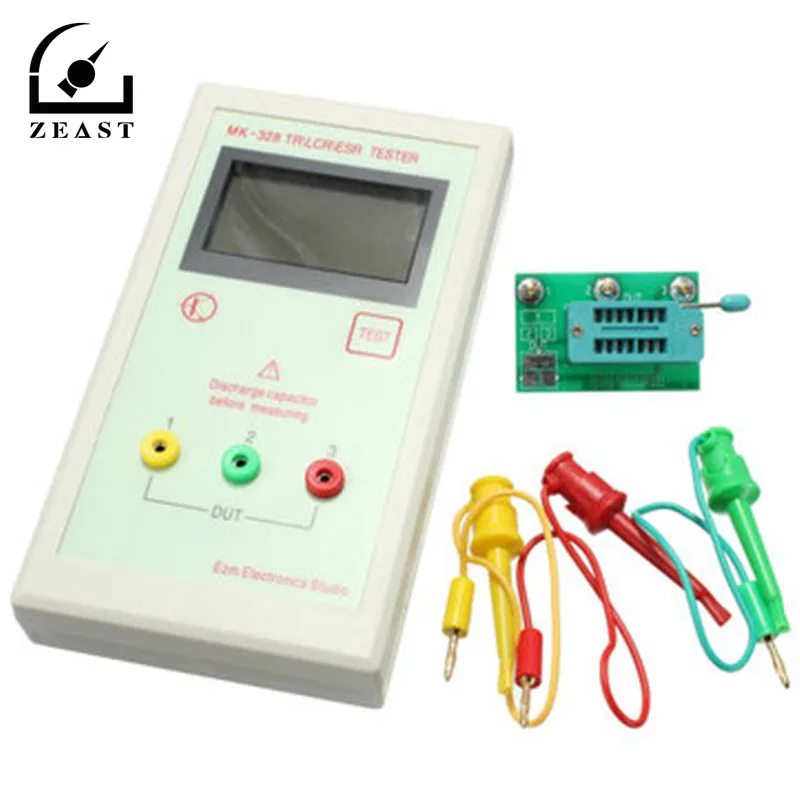 

MK-328 ESR MeterTesterTransistor Inductance Capacitance Resistance L CR TEST MOS/PNP/NPN Automatic Detection