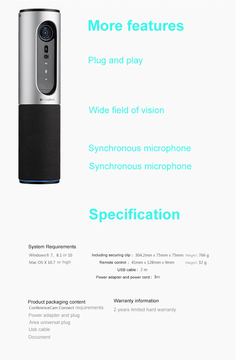 Logitech CC2000e webcam 6