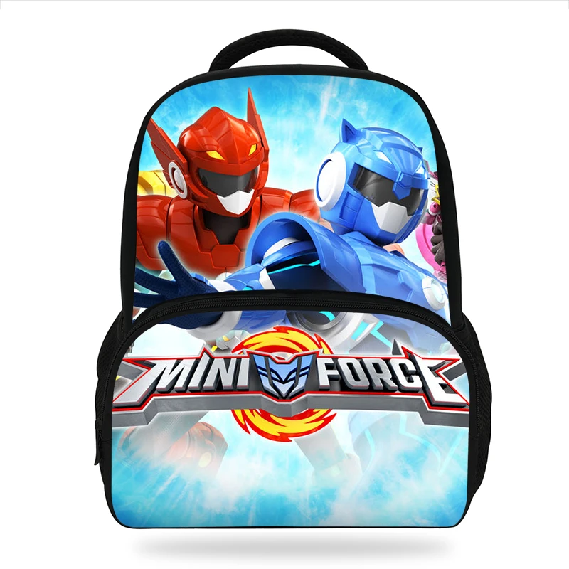 14-дюймовый мультфильм miniforce дизайнерские тенниски для мальчиков рюкзак с
