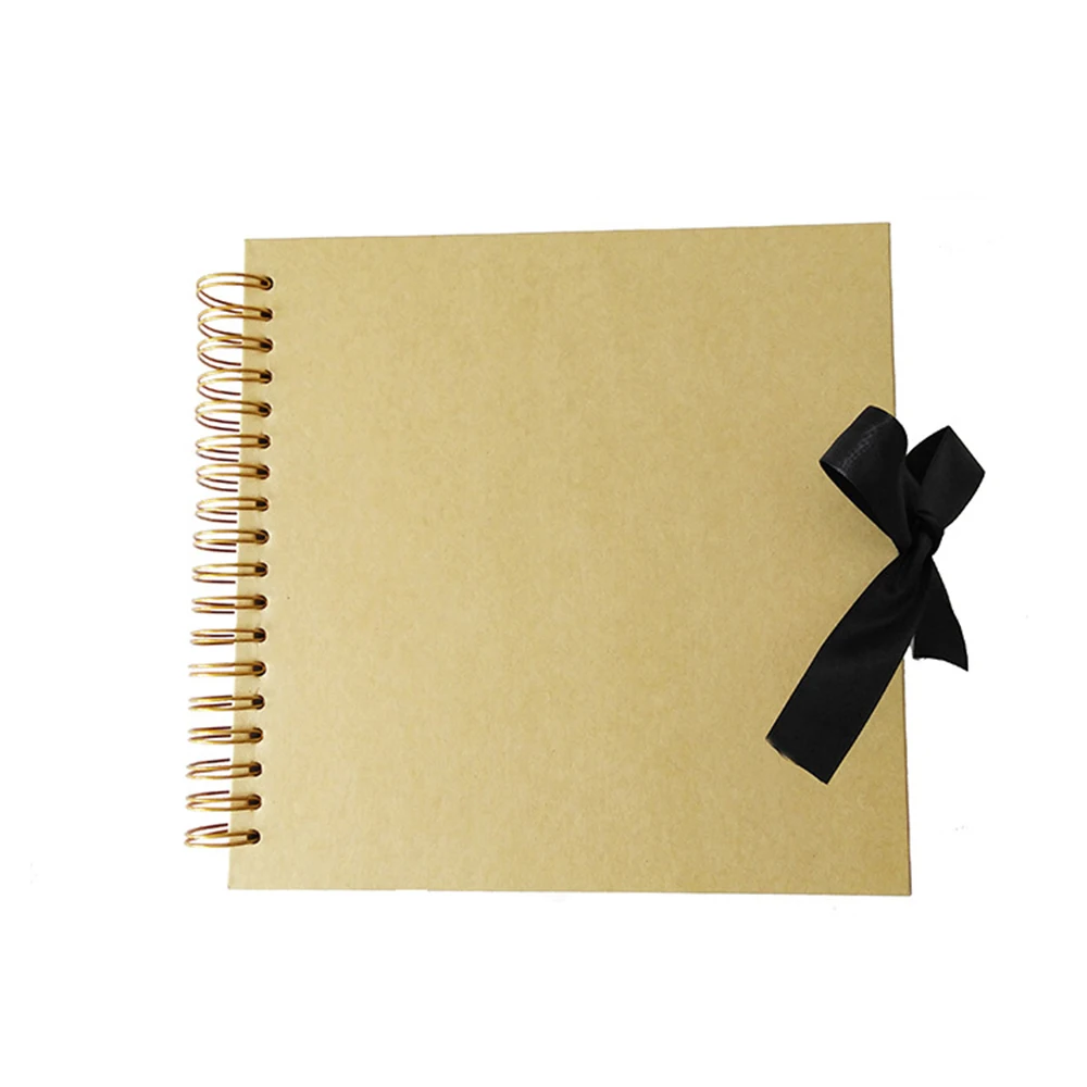 10x10 Album Scrapbook for Photoalbum Craft Paper DIY Scrapbooking Wedding Photo Album Anniversary Gifts Ribbon Clasp Flip-over (6)