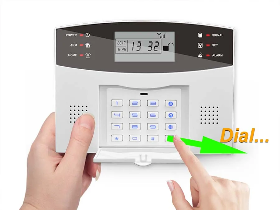 touch keyboard home security alarm system