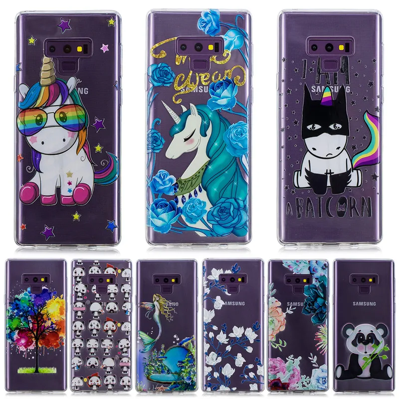 

Wekays For Samsung Galaxy Note 9 Case Cartoon Silicon TPU Fundas Case For Samsung Galaxy S8 Plus S9 Plus Note9 Cover Case Shell