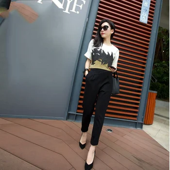 

New Pencil Casual Pants Women Autumn Pantalon Femme Office Lady Suit Pants Women Black Slim Trousers Large Size S-4XL