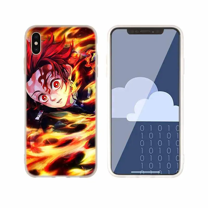 Demon Slayer Kimetsu no Yaiba чехол силиконовый мягкий для iPhone X 11 Pro XS Max XR 6 7 8 Plus 5 4 S чехол для телефона s Etui - Цвет: as the picture 09