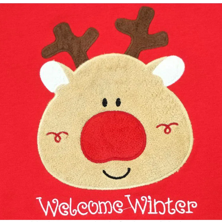 Рождественские одинаковые комплекты для семьи; осенне-зимний свитер с лосем для папы и детей; футболка; хлопковая одежда для мамы и ребенка; одежда для всей семьи