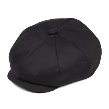 Jangoul небольшой Размеры ребенка хлопчатобумажной саржи с закруглёнными краями и пуговицей сверху Кепка для мальчиков, девочек 8 Панель плоский Кепки s цвета: черный, хаки, для детей ясельного возраста модная кепка Boina 008