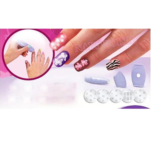 Online Nail Stamping Plates Konad Polish Stamper Ser Nail Stamping Plates Konad Polish Stamper Ser Holder Set Tv Hot Salon Express Professional Stamp Templates Tools