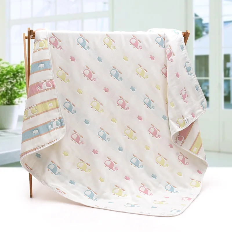 Муслин хлопковая детская пеленка одеяло 6 слоев марли новорожденных обёрточная бумага марли детские одеяла мягкие детские для ванной