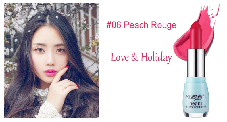 Стойкие губные палочки, красота, матовые, жизненные, конфеты, Ny, Lipstic, макияж, бренд, макияж, корейская косметика, защита от поцелуев, губная помада, палитра - Цвет: 06 Peach rouge