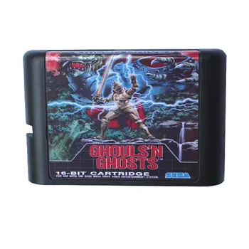 

Sega MD game card - Ghouls N Ghosts for 16 bit Sega MD game Cartridge Megadrive Genesis system