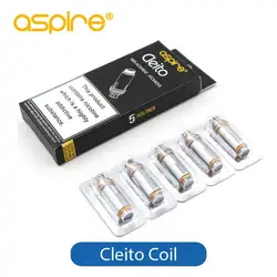 Оригинальный Aspire cleito двойная катушка Clapton 0.27ohm сменный распылитель электронная сигарета катушка головка для бака Aspire cleito 5 шт