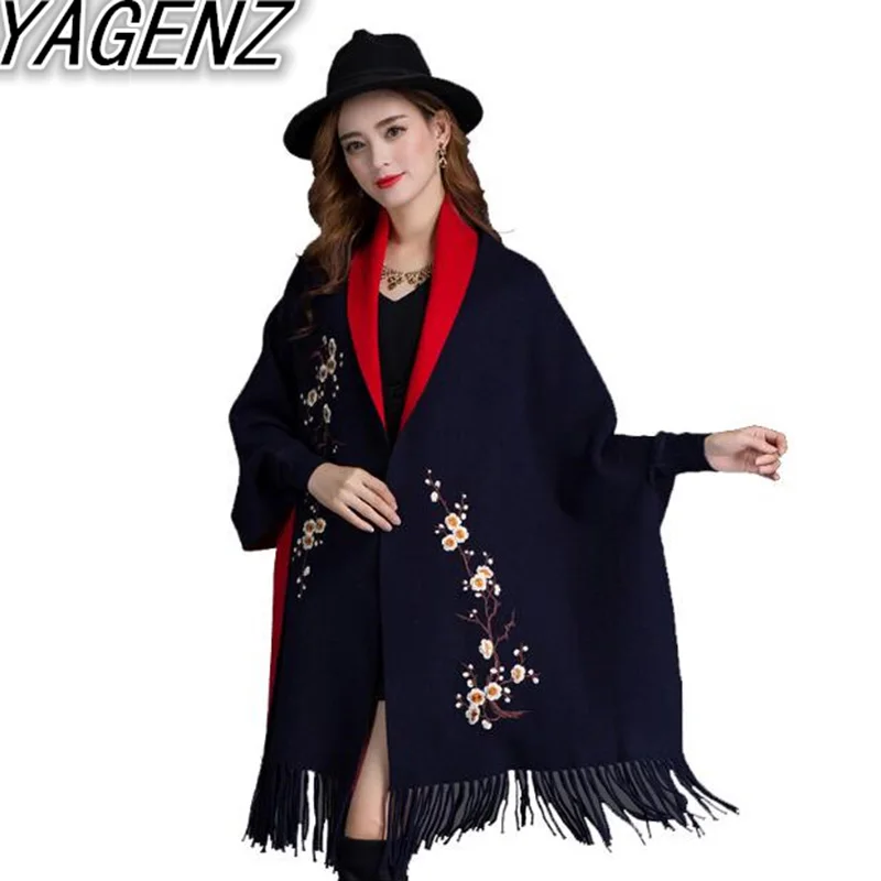 Женская осенне зимняя свободная накидка с кисточками|sweater cardigan|autumn wintercardigan sweater |