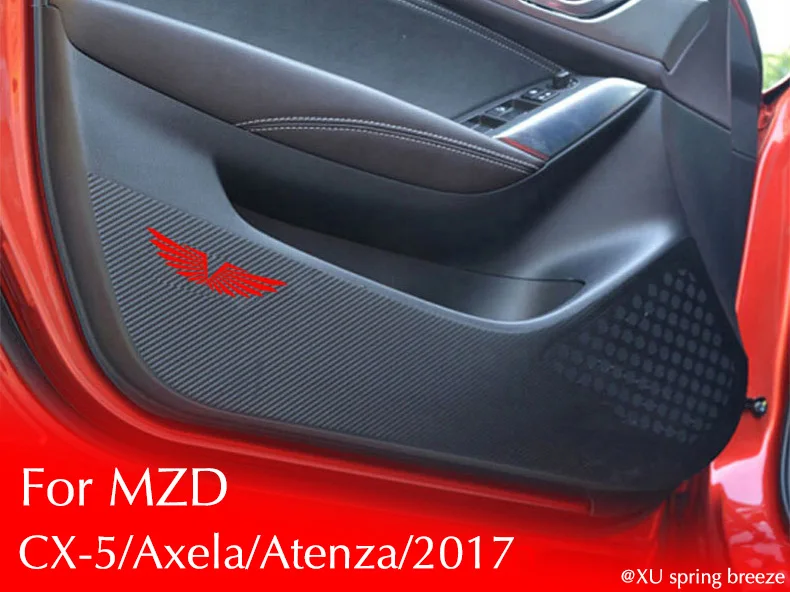 

For Mazda CX-5 KF 2017 / 3 Axela 2017 / 6 Atenza 2017 / Car Door Anti-kick Mat Pad Kick Sticker Protection Cover Car Stickers