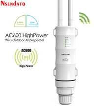 2.4g/5g banda dupla ao ar livre wifi roteador amplificador ac600 ap repetidor de alta potência sem fio à prova dwaterproof água wi-fi extensor com ap wisp