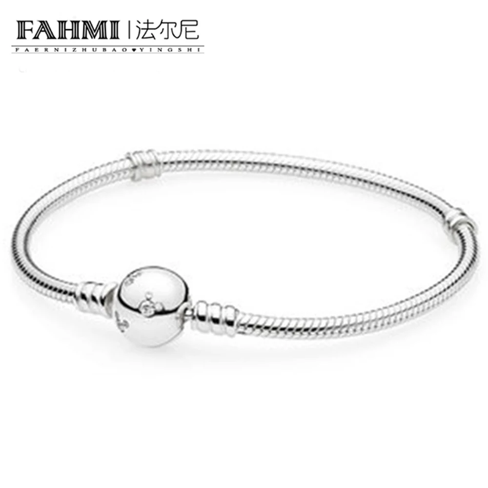 

FAHMI 100% 925 sterling silver Bracelets crystal Chain head &Bracelet Jewelry For Women Gif 8009