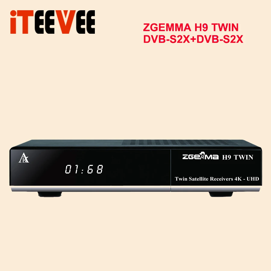 Оригинальный 4K Linux Zgemma H9 TWIN 2x DVB S2X HEVC H.265 WIFI Встроенный 2 * CI + ТВ бокс|Спутниковое ТВ|