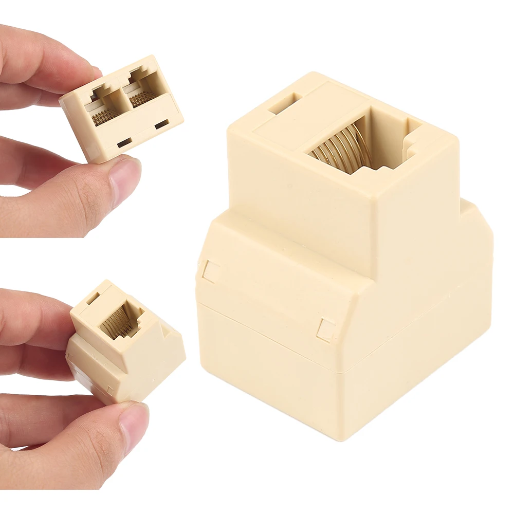 Сплиттер адаптер RJ45 1 2 двойной гнездовой порт CAT5/6 LAN Ethernet Sockt сетевой сплиттер
