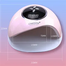 Двумя руками УФ-лампы для ногтей 60 Вт F8 Сушилка для ногтей, УФ-светодиодный Гель-лак Инструменты для маникюра для сушки ногтей двойной свет Маникюр 39 шт. светодиодный светильник ногтя