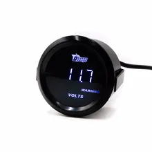 Universal Car Voltmeter Gauge 2″ 52mm Digital Led Volt Gauge/Tachometer/Auto Gauge/Car Meter/White LED/Black Face Volt Meter