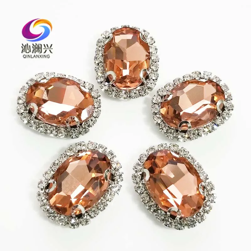 

Water red oval shape top quality sew on Glass Crystal buckle,flatback loose rhinestones,Diy/Clothing/wedding decoration SWTK08