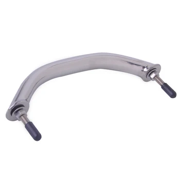 

DWCX New Silver Stainless Steel Polished Boat Handle Handrail Marine Grab Hardware Replacement Fit For Boat Yacht RV and Bath