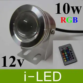 

10W RGB 900 LM Underwater Led Lights 12V IP68 Waterproof Led Outdoor Fountain Garden Lights