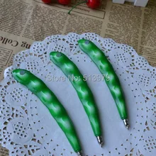 50 шт./лот Новое поступление свежие пластиковые овощи Шариковая ручка Шариковая фруктовая ручка, пластиковые гороховые шариковые ручки, новинка Подарочная шариковая ручка