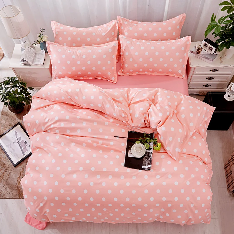 

BEST.WENSD Mermaid /round point 100% cotton bedding set queen size bedroom sets with comforters cover Korean style cubre cama