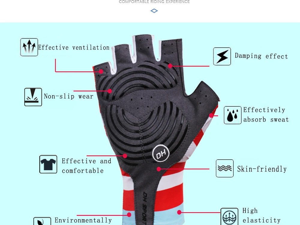 Противоскользящие гелевые накладки на велосипед, перчатки, гель-накладки, короткие велосипедные перчатки с полупальцами, дышащие спортивные перчатки для мужчин и женщин, перчатки для горного велосипеда