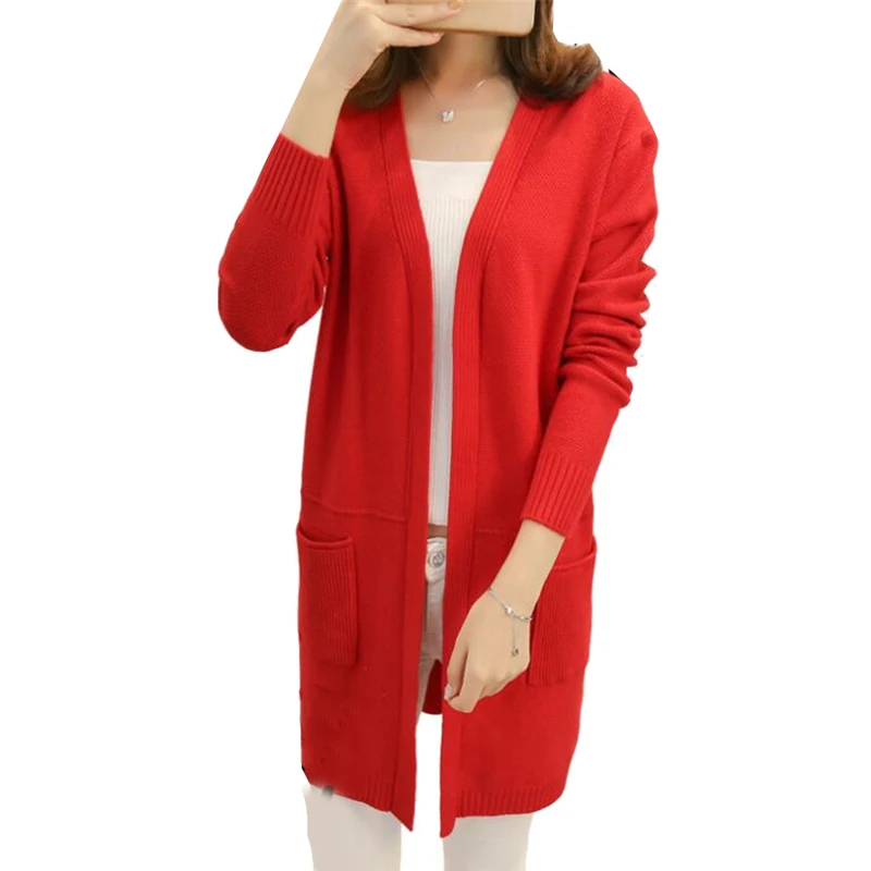 

New Women Spring Long Cardigan Sweaters Female Loose Oversized Jackets Knitted Jumper 2019 Autumn Sweater Cardigans Girls PZ1409