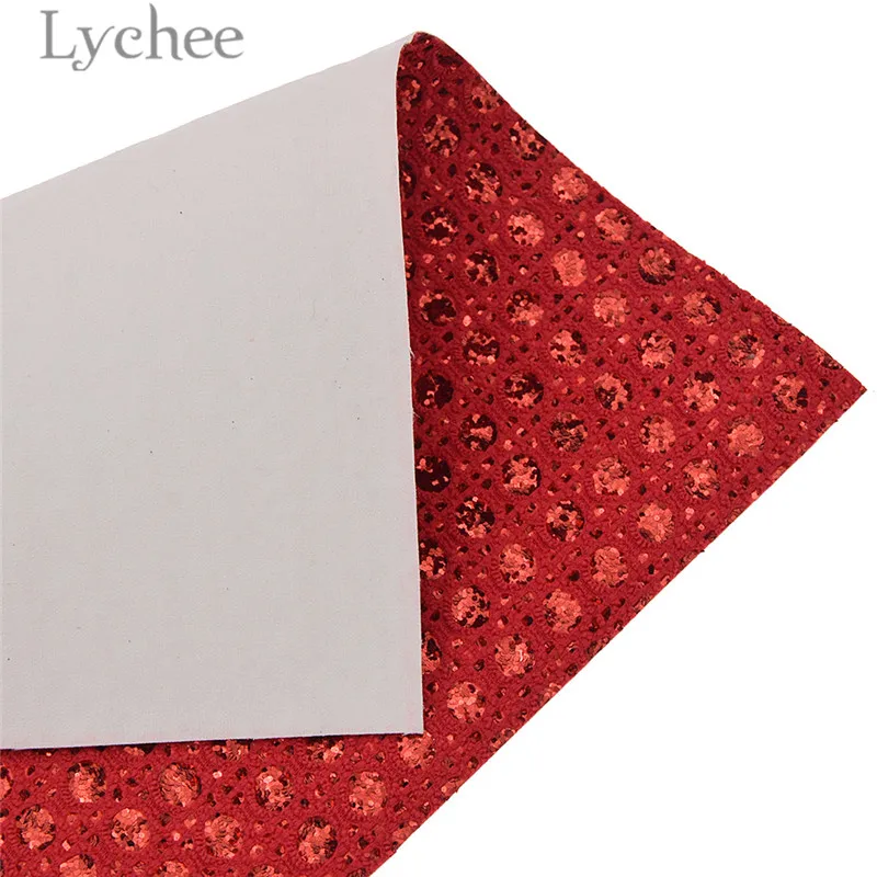 Lychee 1 шт. A4 Блестящий горошек искусственная кожа PU Ткань Высокое качество