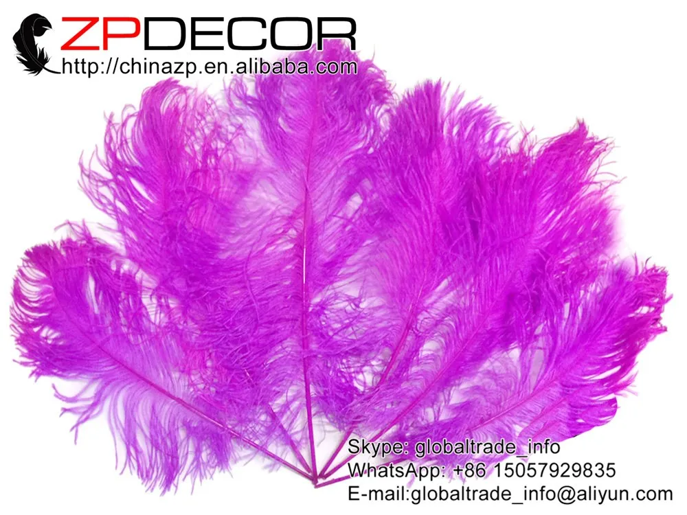 Ostrich Feathers, 1 2 lb - FUCHSIA Ostrich Tail Wholesale Feathers (bulk)3