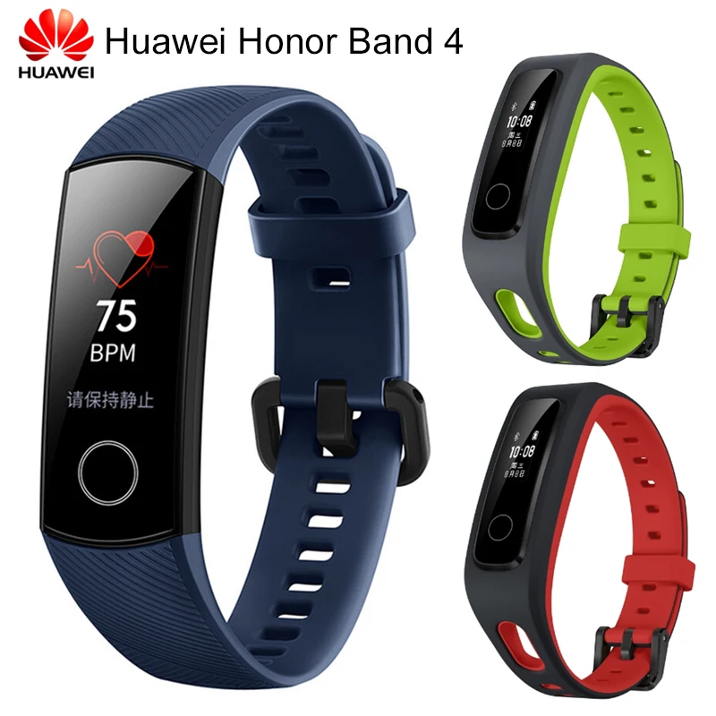 

Original Huawei Honor Band 4 Smart Bracelet 0.95" OLED Touch Screen Waterproof Fitness Tracker bracelet Heart Rate Sleep Monitor