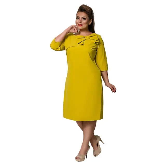 Online 2018 5xl 6xl Autumn Plus Size Office Work Dress 5xl 6xl Autumn Plus Size