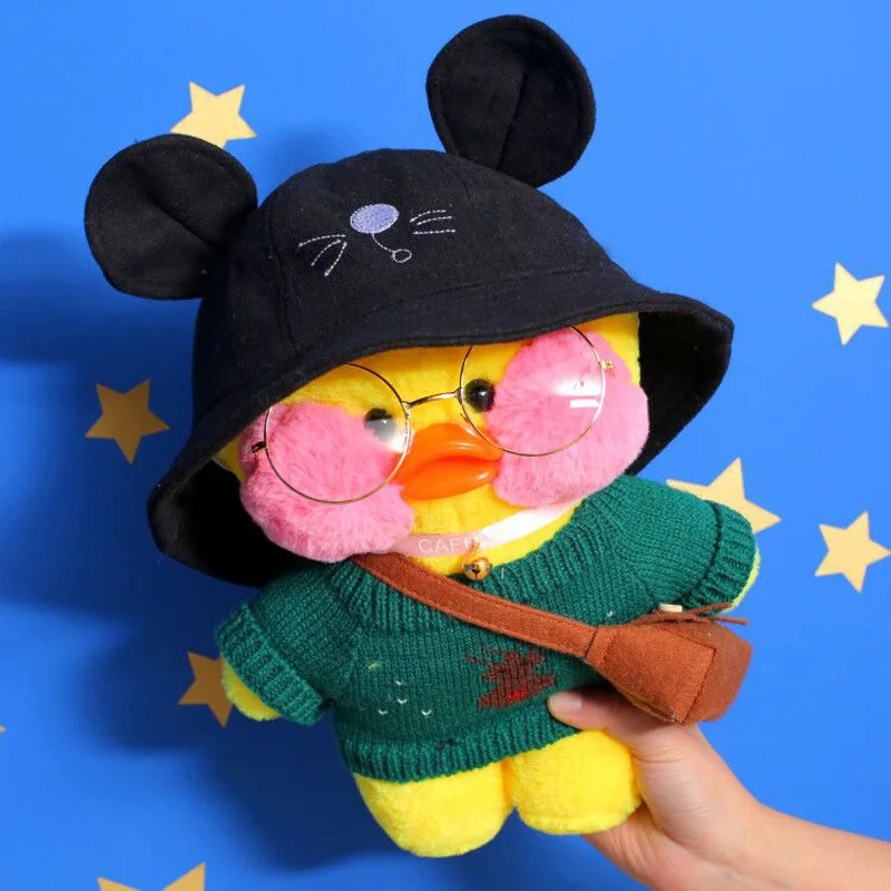 30 см Kawaii LaLafanfan кафе утка плюшевая игрушка милые животные желтая мягкая кукла