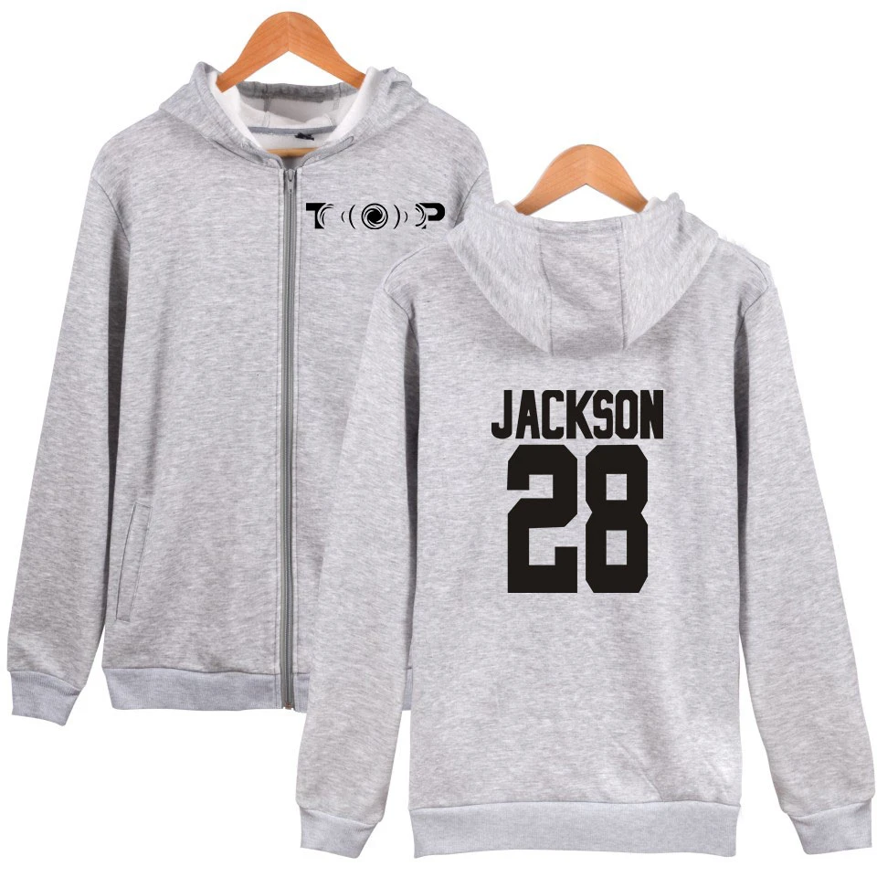 GOT7 KPOP молния женские толстовки с капюшоном плюс Размеры 4XL зимняя одежда в стиле «хип-хоп», одежда Повседневное Курточка бомбер для мужчин пальто в стиле K-POP в уличном стиле - Цвет: P