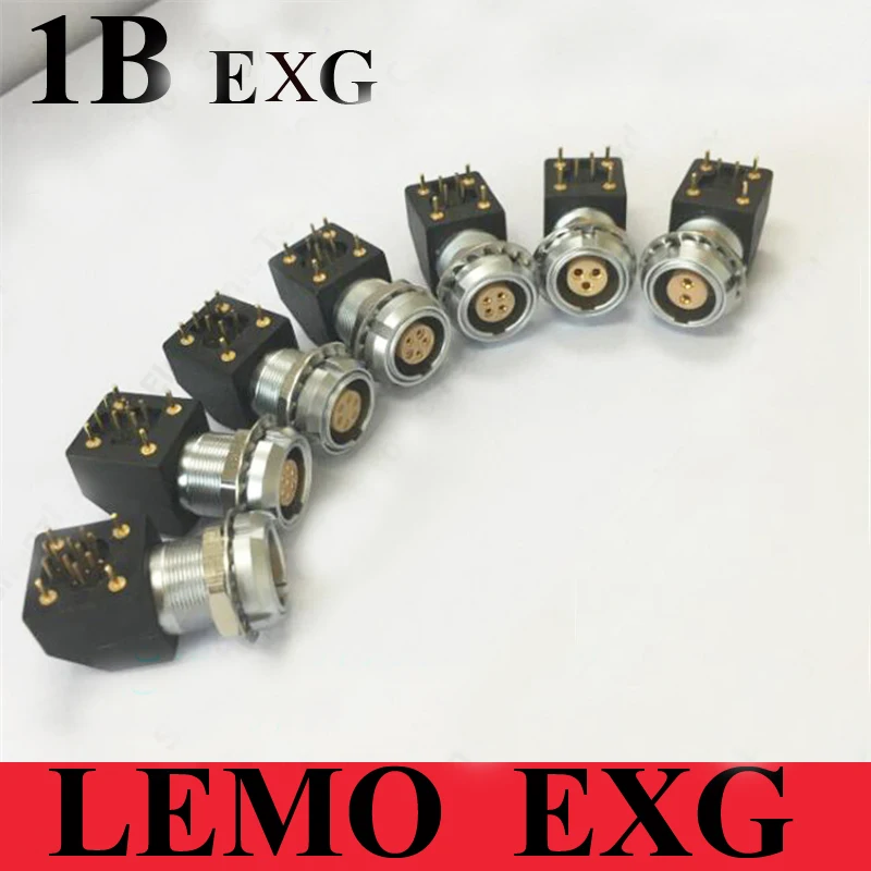 

LEMO M12 connector EXG 1B 2 3 4 5 6 7 8 10 14 16 Pin Elbow Socket For Printed Circuit LEMO EXG.1B.3**.HLN for PCB