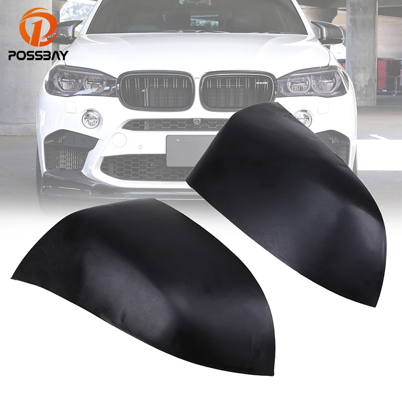 

POSSBAY Car Front Door Side Rearview Mirror Caps for BMW X6 SUV F16 2015-present Matte Black Rear View Mirror Housing