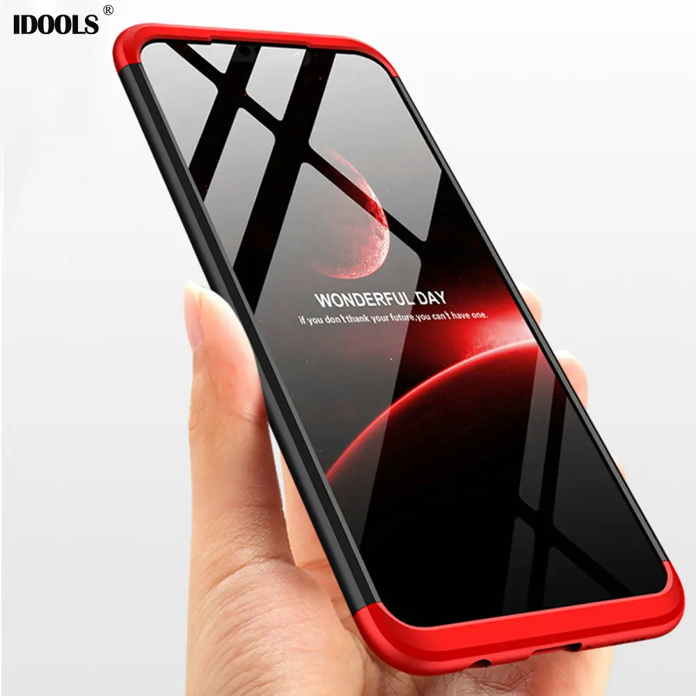 

IDOOLS Case for Huawei Mate 20 Lite 6.3 inch Back Cover 3 in 1 PC Full Protection Phone Bags Cases for Huawei Maimang 7 Shell